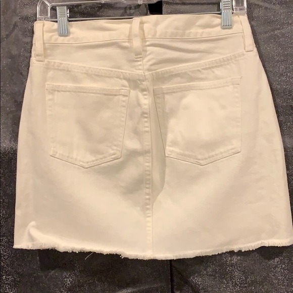 NWOT JCrew Denim White Skirt - Picture 3 of 3